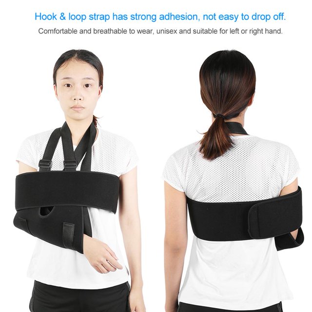 Cabestrillo Brazo Honda Hombro Antebrazo Soporte con Cintura Ajustable Inmovilizador de Codo Brazalete para subluxación,dislocación,esguinces,distensiones(Adulto) EOTVIA Cabestrillo
