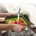 thumbnail image 6 of Qiangzon Collapsible Colander Collapsible Strainer Foldable Silicone Colander Set – Space-Saving Kitchen Strainer & Fruit Vegetable Washing Basket Food-Grade Collapsible Drainer for Salad & Camping, 6 of 8