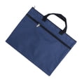 thumbnail image 4 of EeaseCA Navy File Bag Multifunctional A4 Document Bag Portable Portfolio Organizer Travel Business Trip Zippered Briefcase Waterproof Storage Case, 4 of 7