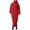 Red, variant on Women's Sweaters Turtleneck Sweaters Dress Fall Winter Solid Color Loose Fit Knit Elegant Dresses Cable Knit Sweater Women Blue XL