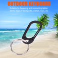 thumbnail image 3 of Outdoor Camping Carabiner Snap Hook Keychain Survival Travel Kit, 3 of 8