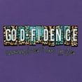 thumbnail image 6 of Wild Bobby Godfidence- Knowing I Can't But He Can Blue and Brown Cheetah Print Inspirational/Christian Women Slim Fit Junior Tee, Purple Rush, Large, 6 of 6