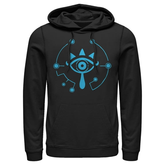Men's Nintendo Zelda Breath of the Wild Eye Pull Over Hoodie Black Small