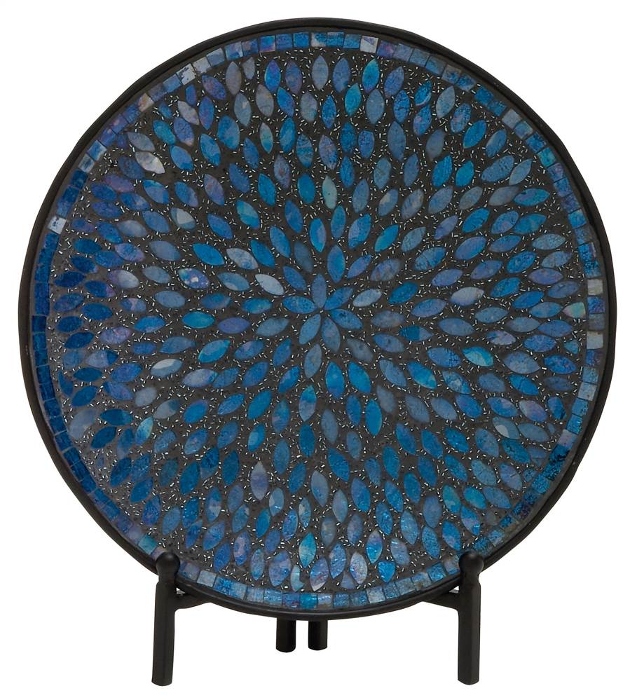 Classy Metal Mosaic Platter With Stand