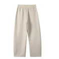 thumbnail image 4 of yillto Big and Tall Mens Pants Straight Leg Drawstring Elastic Waist Sweatpant with Pockets Baggy Lounge Pant, 4 of 7