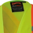 thumbnail image 6 of Pioneer Women's Custom Fit Hi-Vis Mesh Back Safety Vest  - Color:  Hi-Vis Yellow/Green  - Size: 2XL, 6 of 6