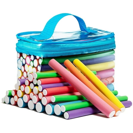 42pcs 7" Hair Curler Hair Rollers Bendy Foam Curler Rollers Flexi Curling Rods Heatless Curlers for Long,Short,Wave Hair Heatless Curls no Heat for Sleeping Overnight,Styling,Hair Salon,Gift