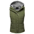thumbnail image 1 of FashionOutfit Women's Casual Drawstring Hooded Padding Vest, 1 of 1
