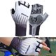 thumbnail image 4 of Guantes de ciclismo de medio dedo, accesorios para bicicleta, guantes deportivos sin dedos para mujer, para ciclismo de montaña, para adultos y niños. Blanco M, 4 of 8