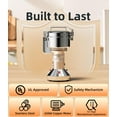 thumbnail image 2 of Electric Grain Mill 150g, Flour Grinder Mill Stainless Steel for Home, Counter Grain Grinder for Wheat, Rice, Wheat Berry, Corn, Herbs, Spices, 2 of 6