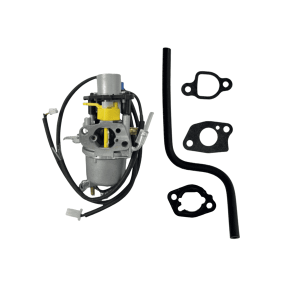 POWER PRODUCTS Carburetor Assembly with Stepper Motor, Gaskets & Fuel Line for Predator 5000 Watts Dual-Fuel Inverter Generator (Fits SKU 71367, 70143)