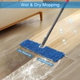 thumbnail image 6 of 2 Pack Microfiber Mop Pads for O-Cedar, Wet/Dry Use, Reusable Mopping Cloths for Steam Mops, Blue, 6 of 7