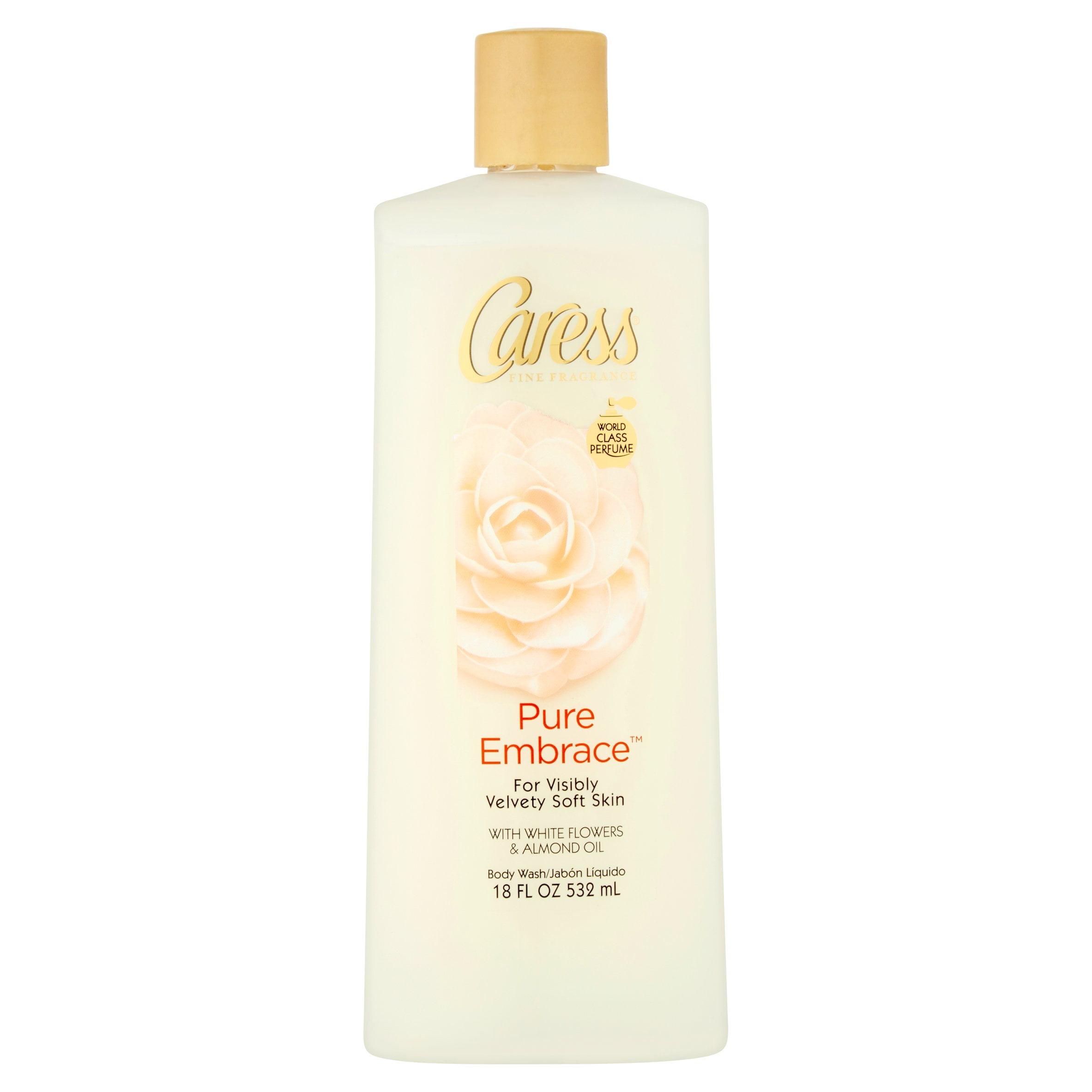 Caress Body Wash for Dry Skin Brazilian Gardenia & Coconut Milk 18 oz