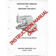 Angle View: Brother CB3-B913 Sewing Machine Owners Instruction Manual