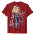 thumbnail image 4 of Women's Vintage Dolly Shirts Parton Memorial T-Shirt Crewneck Short Sleeve T Shirts Casual Country Music Shirt Tops Fashion Graphic Tees Tshirt XXL, 4 of 6
