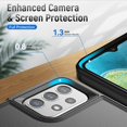 thumbnail image 4 of REQO for Galaxy A23 5G Phone Case,Samsung A23 5G/4G Case with Screen Protector,[Military Grade Drop Tested] Heavy-Duty Tough Rugged Shockproof Protective Phone Case for A23 5G, Black, 4 of 7