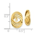thumbnail image 2 of 14k Yellow Gold Polished Love Knot Earrings Jackets - 1.6 Grams - Measures 14x10mm Wide, 2 of 2