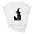 thumbnail image 2 of Busydd T Shirts for Women Trendy Cotton Halloween Graphic Tees for Women Casual Comfortable Round Neck Womens T Shirts Breathable Lightweight Short Sleeve Halloween Costumes XXL, 2 of 3