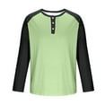 thumbnail image 4 of Bpmpbo Mens Henley Shirt Casual Long Sleeve Lightweight Button T-Shirts Front Placket Basic Regular Fit Pullover Top, 4 of 6