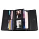 thumbnail image 4 of Cartera y monedero largos con entramado de rombos geométricos para mujer, 4 of 6