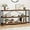 Rustic Brown, variant on LVB Black Entryway Table, Modern Narrow Console for Hallway, Farmhouse Foyer Table with Storage Shelves, 63 Inch