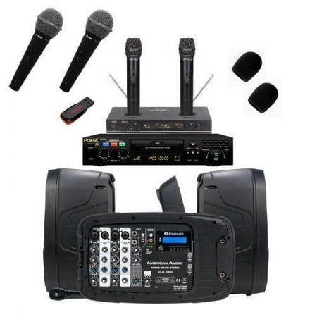 PORTABLE KARAOKE SYSTEM RSQ NEO 22 PRO 4 MICS FREE MUSIC