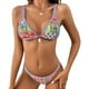 thumbnail image 5 of Traje de baño Bikini estilo dividido Estilo étnico Traje de baño sexy Exclusivo Adecuado para nadar, 5 of 6