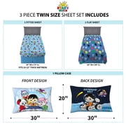 Ryans World Kids Red Titan Twin Sheet Set, Blue, Pocketwatch