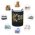 thumbnail image 6 of Balery Happy New Year 2024 (5) Round Laundry Basket with Handles Waterproof Freestanding Laundry Hamper for Clothes Toys in the Dorm and Family-Small, 6 of 8