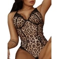 thumbnail image 4 of DYMADE Sexy Lingerie for Women Lace Push-up Top Bra Babydoll Bodysuit Sleepwear, 4 of 4