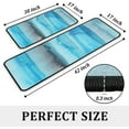 thumbnail image 2 of Kitchen Rugs and Mats Set 2 Pcs, Abstract Area Rug Blue and Sky Blue Abstract Art Painting Non-Slip Kitchen Rug Set for Kitchen, Office, Sink 17"x47.2"+17"x30", 2 of 6