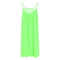 thumbnail image 5 of Bramtres Sundresses for Women 2025,Midi Dresses,Ladies Solid Color Round Neck Sleeveless Hollow Chiffon Sling Dress,Beach Dress,Flowy Dresses,Modest Dresses,Mint Green Dress,L, 5 of 6
