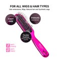 thumbnail image 3 of RED by Kiss Wig Brush, Anti-Static & Anti-Frizz for All Hair Types, Stainless Steel Bristles for Easy Detangle, Smooth Hair & Wig Without Breakage, No Snag with Knot-Free Bristles (Mini), 3 of 6