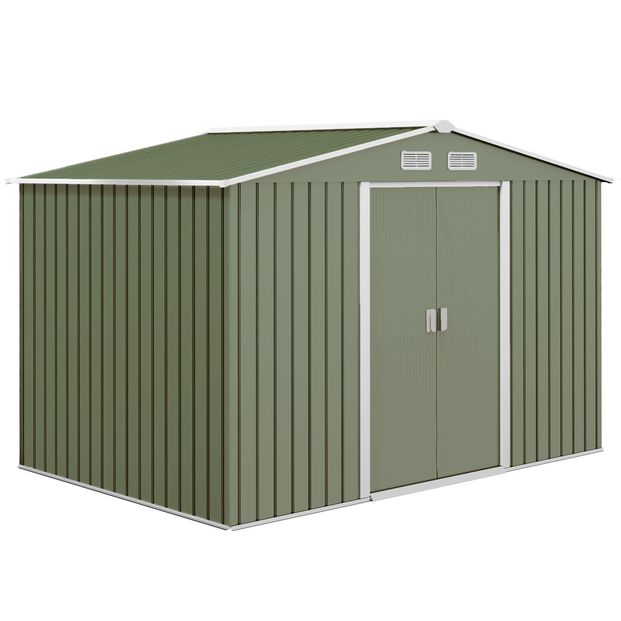 Outsunny 9'x6' Outdoor Storage Shed, Waterproof Roof Outsunny 9'x6' Outdoor Storage Shed, Waterproof Roof