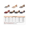 thumbnail image 2 of Crocowalk Women Flats Slip On Flat Shoes Comfort Boat Shoe Women's Party Fashion Non-slip Blue, Patent Leather Upper 7, 2 of 9