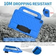 thumbnail image 4 of Feishell For Samsung Galaxy Tab A 10.1 Inch (2019) SM-T510/T515 with Pencil Holder Adjustable Shoulder/Hand Strap Kickstand Rubber Three Layer Convertible Handle Cover Kids Friendly, Blue, 4 of 9