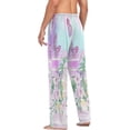 thumbnail image 5 of Cherry Blossoms and Butterflies Men's Pajama Pants Lightweight Sleepwear Bottom Lounge Pants, 5 of 6