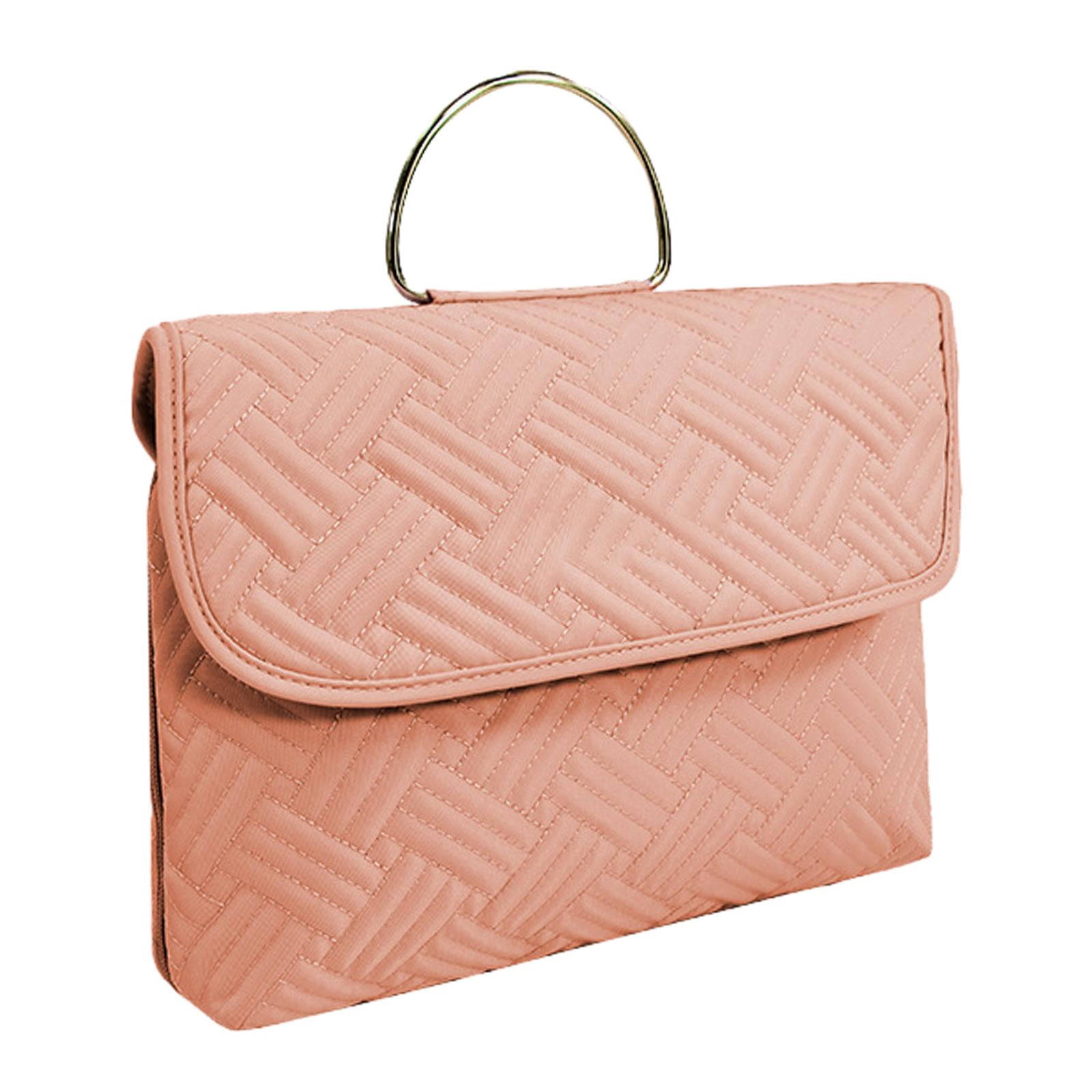 Waterproof Toiletry Bag Hanging Travel Makeup Bag Hanging Makeup Organizer Toiletries Pouch for Business Trips Home Daily Use Pink