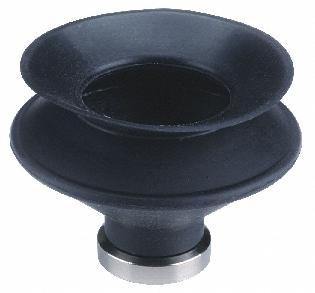 32mm Silicon Rubber Bellows Vacuum Pad, White