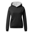 thumbnail image 4 of Huesdet Womens Oversized Hoodies 2024 Fashion Sweatshirts Long Sleeve Sweaters Pullover Tops Fall Clothes with Pocket(Black,XXL), 4 of 4