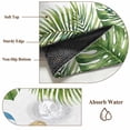 thumbnail image 6 of Summer Slippers Round Area Rug 3Ft Washable Small Circle Rugs for Kitchen Entryway, Tropical Botanical Palm Leaves Non-Slip Carpet Floor Mats Indoor Outdoor Carpet Runner Aesthetic Home Decor, 6 of 8
