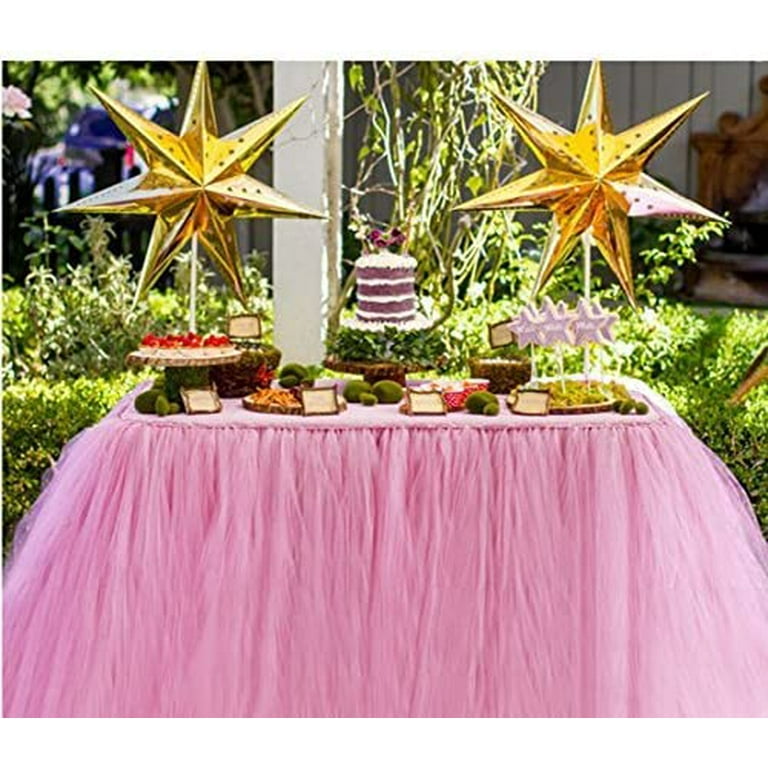 Pink tulle table 2025 skirt australia