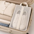 thumbnail image 4 of Shoe Storage Organizer | Fabric Shoe Organizer Portable Zippered Travel Storage Bags for Luggage Beige Storage Bag Organizer for Travel and Home Closet, 4 of 6