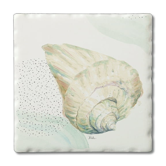 Thirstystone "Conch Shell" Single Tumbled Tile Coaster