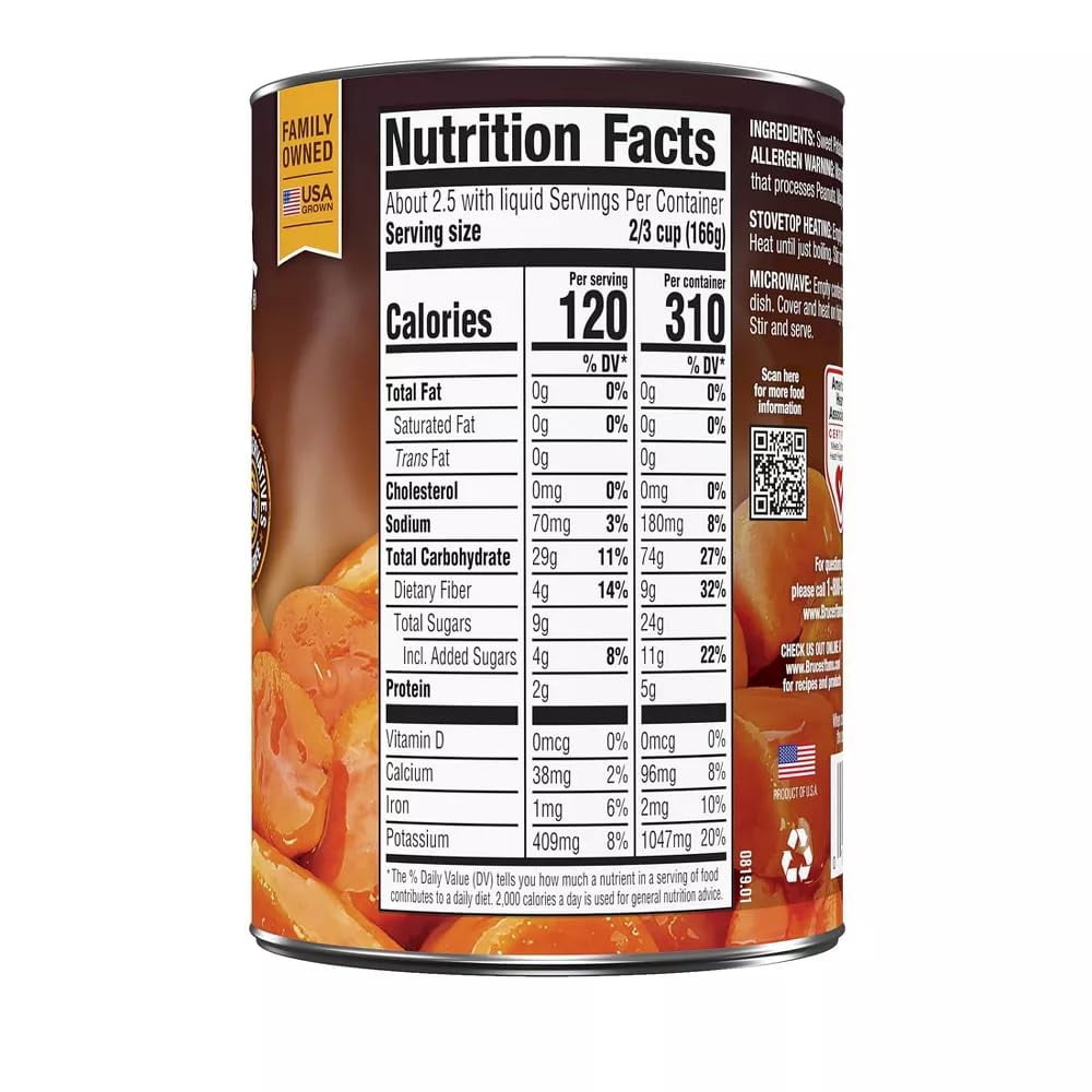 Yams Sweet Potatoes in Syrup 15oz Cans (4 Pack)