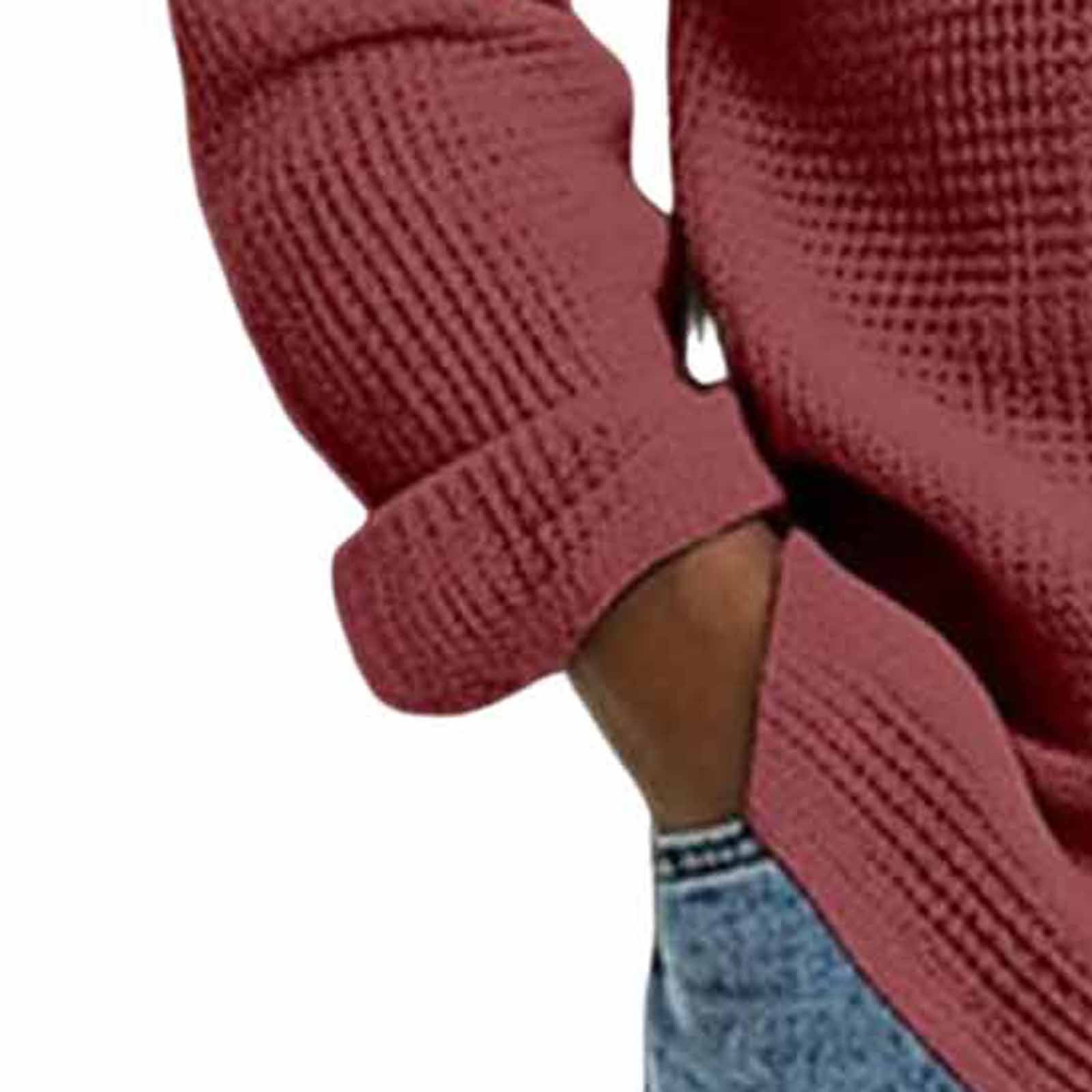 Long Sleeve Shirts for Men, Men's Button Down Waffle Textured Shirt Casual Long Sleeve Lapel Neck Wrinkle Free Untucked Shirts Fashion Clothes