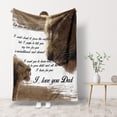 thumbnail image 3 of Funnil Father Day Blanket for Dad from Daughter,Soft Lion Throw Blanket for Couch,Sofa,Bed,50x60inch, 3 of 7