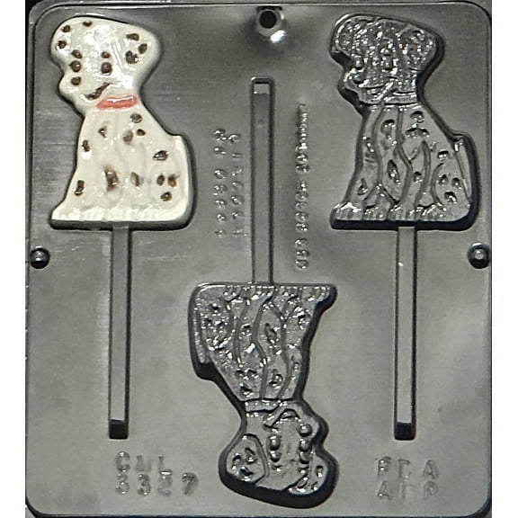 3327 Dalmatian Lollipop Chocolate Candy Mold