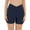Dark Blue, variant on Womens Swim Bottoms Boy Shorts Under $10 Solid Color Fashion New High-waisted Swim Trunks Elastic Swim Trunks Conservative Swim Trunks
