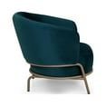 thumbnail image 3 of Herval Upholstered Modern Armchair in Green with Metal Legs, 3 of 9